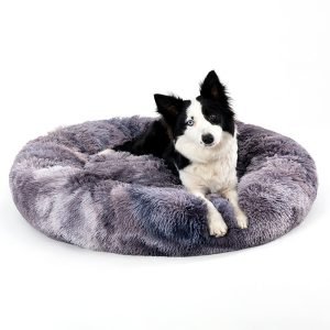 Fluffy Donut Plush Dog & Cat Bed