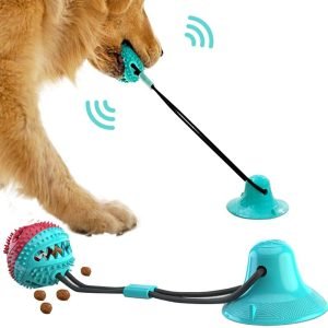 Silicone Suction Tug Ball Toy ?C Interactive Dog Chew & Teeth Cleaner