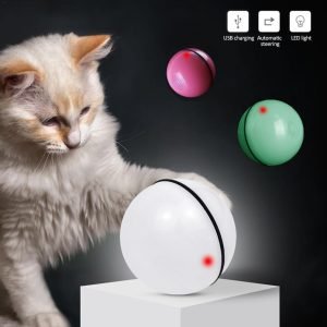 Whisker Whirl? ?C LED Smart Rolling Cat Toy